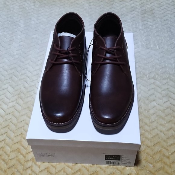 Men's NYC SOHO Cobbler Boot Shoes Size 9.5. NIB. Brown. - Picture 2 of 7